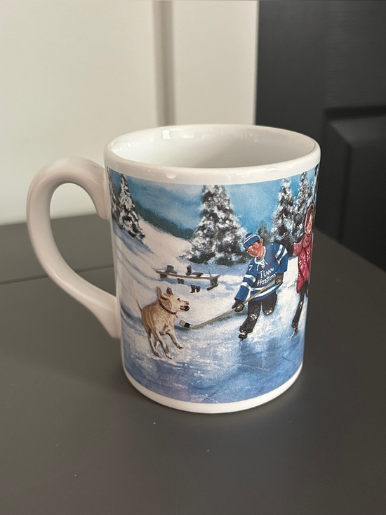 Tim Hortons Other - Tim Hortons Skating Pond Hockey Winter Scene Ceramic Mug Limited Edition #3